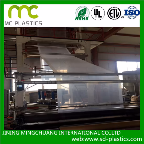 Película estirable Rollo gigante PE Embalaje estensibile LLDPE Plástico LDPE Envoltura termocontraíble Polietileno de PVC súper transparente retráctil